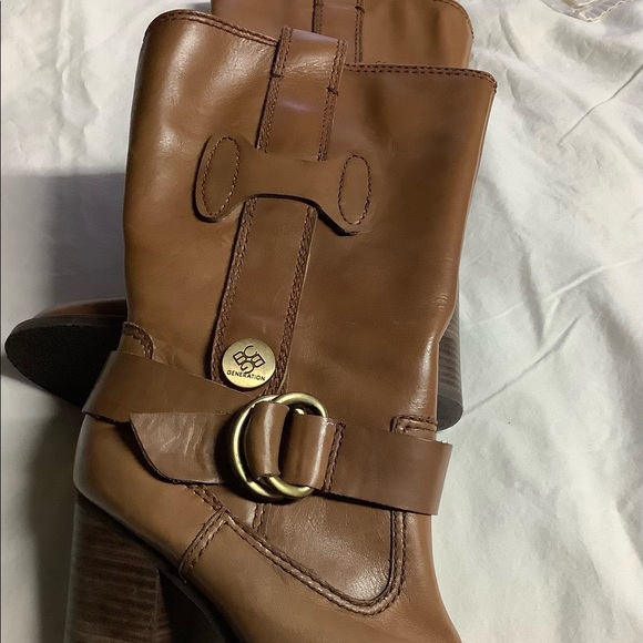 BCBGeneration Mid Calf Leather Boot, Size 9.5M - Picture 5 of 9